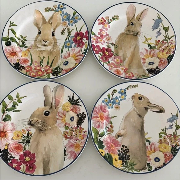 Pottery Barn Ceramic Plate Set of 4 - Picture 3 of 9